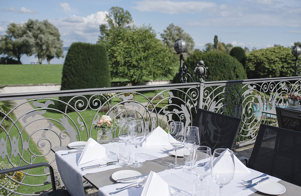 Essen Kreuzlingen – Terrasse Schloss Seeburg